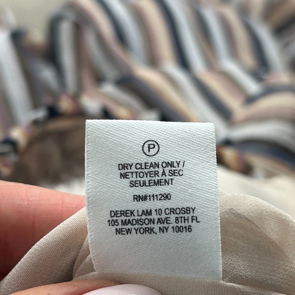 Derek Lam 10 Crosby Silk Knee Length Long Sleeve Dress - Picture 9 of 14